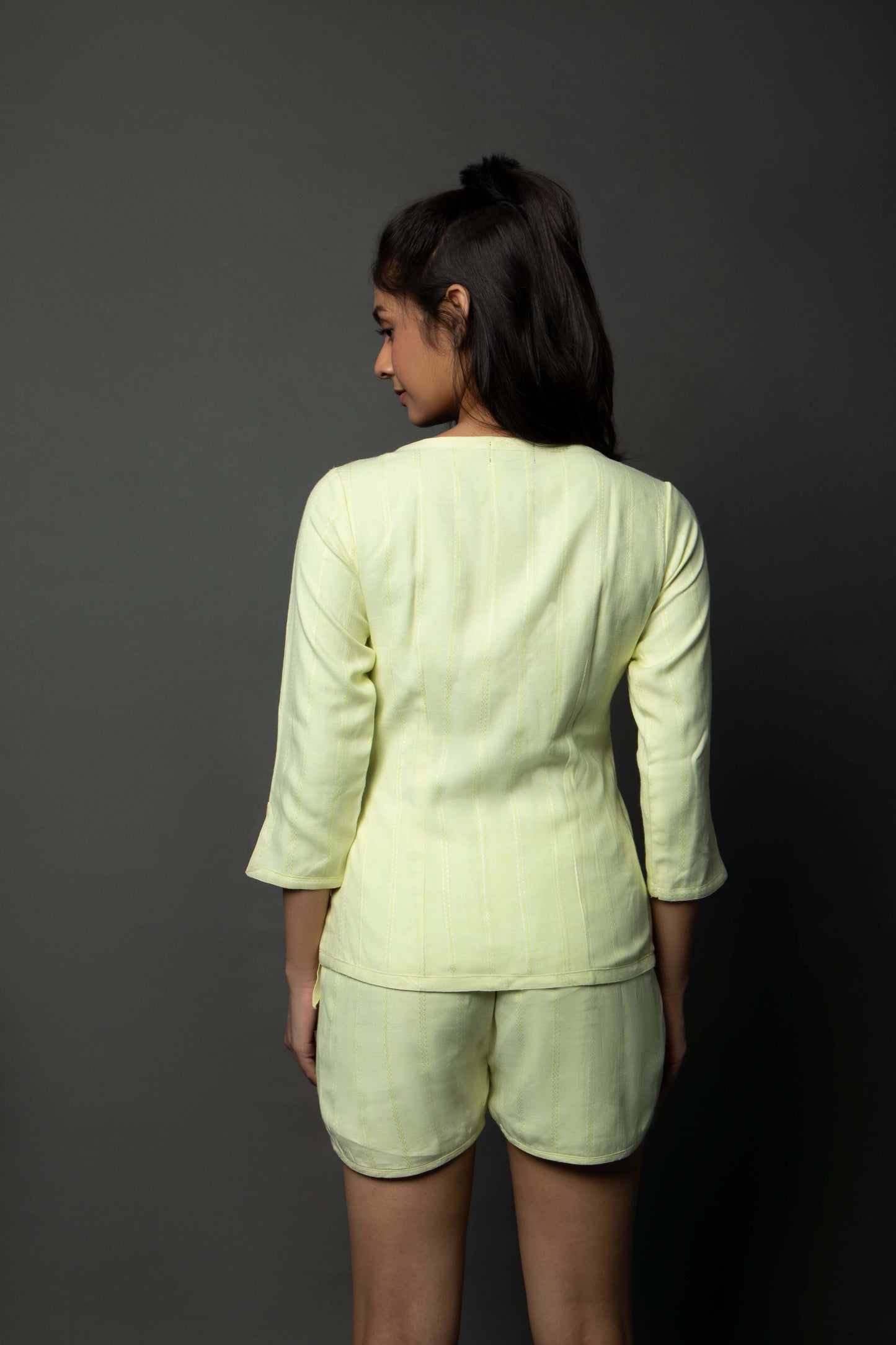 THE FLOUR'ESSENCE' TIE-UP LOUNGE WEAR SET