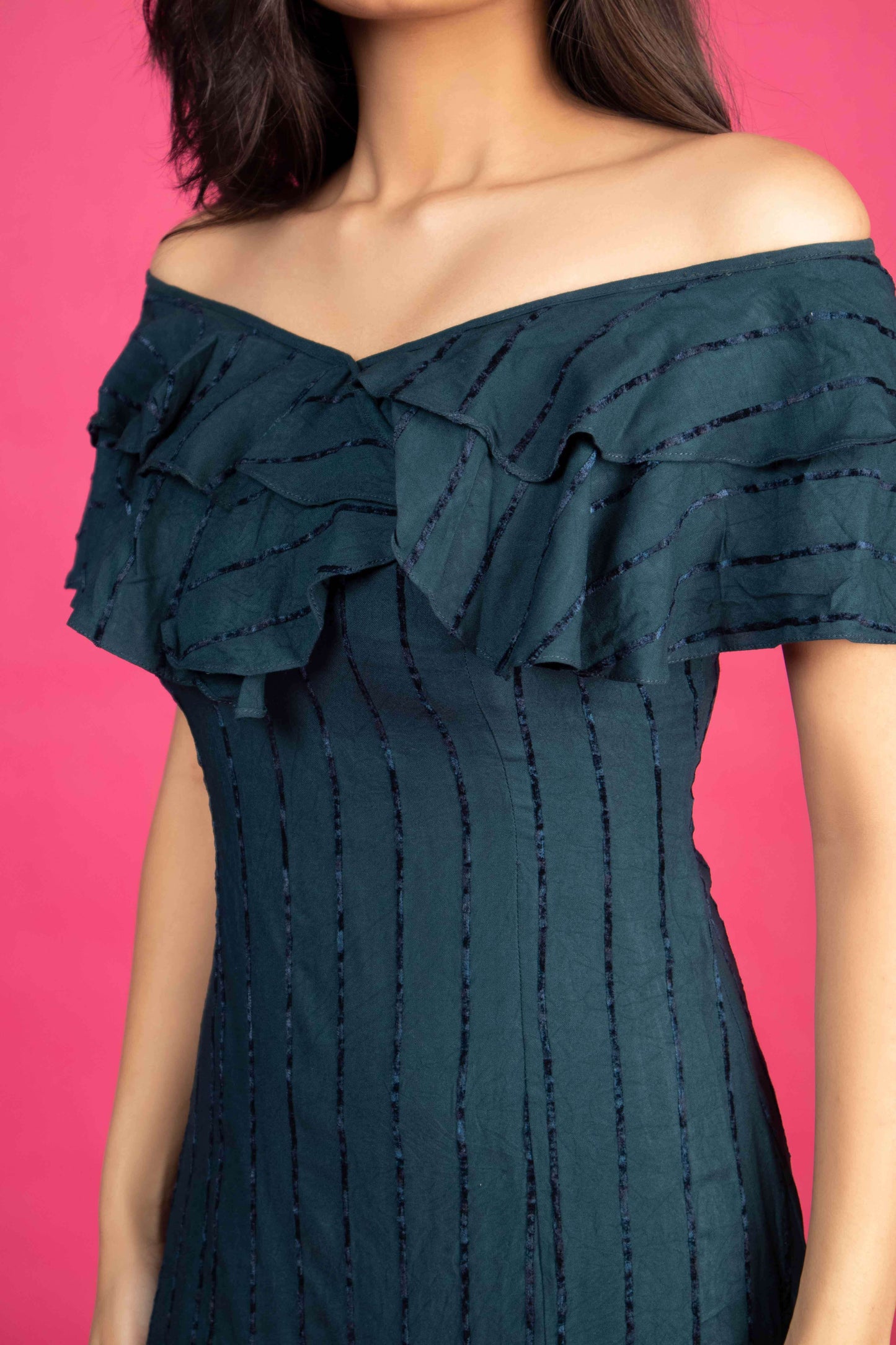 THE VELVETEEN TEAL - Dress