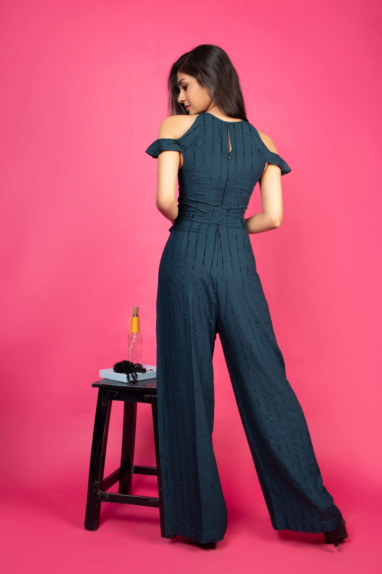 THE VELVETEEN TEAL - JUMPSUIT