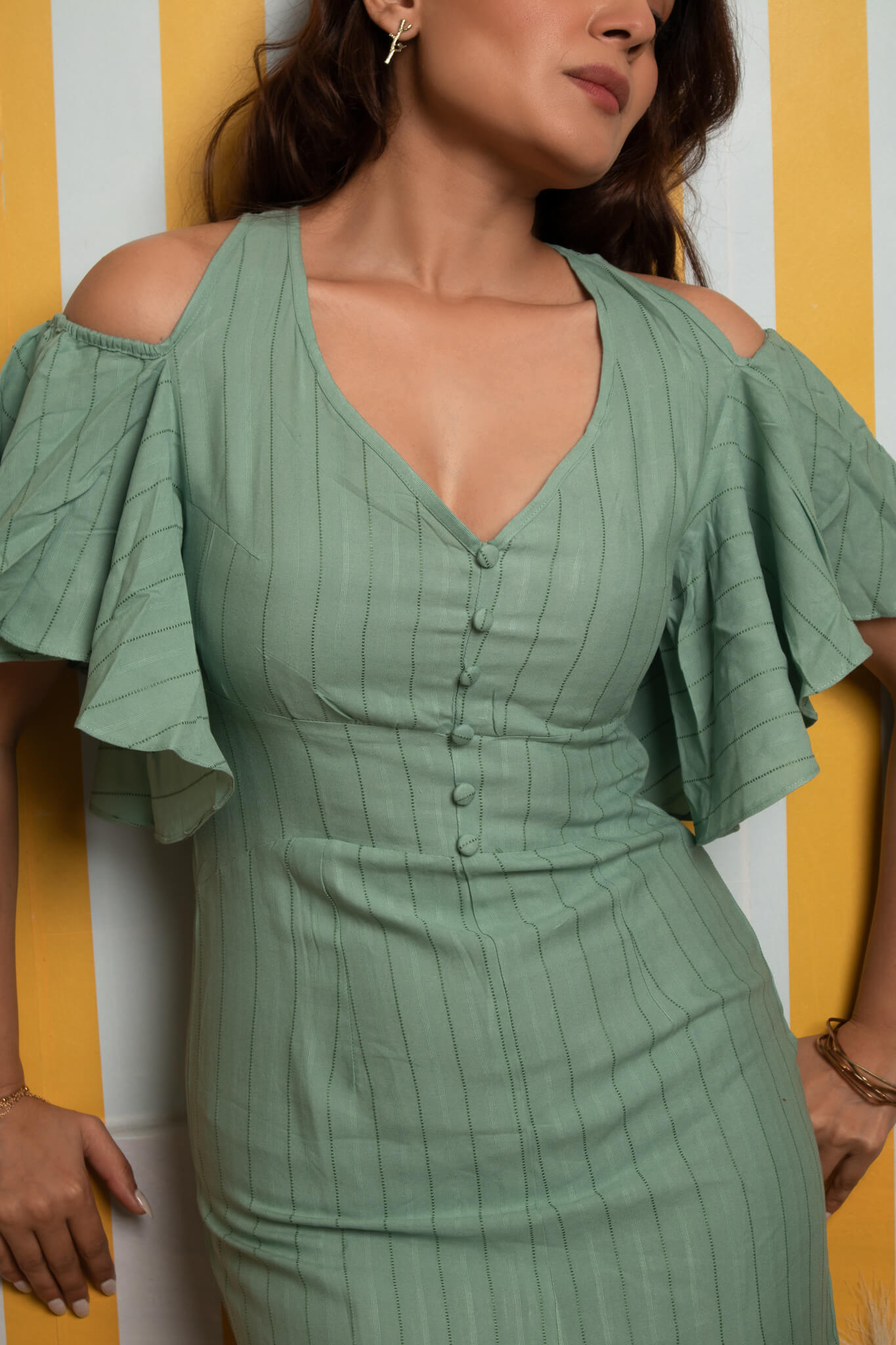 THE GREEN MIMOSA DRESS