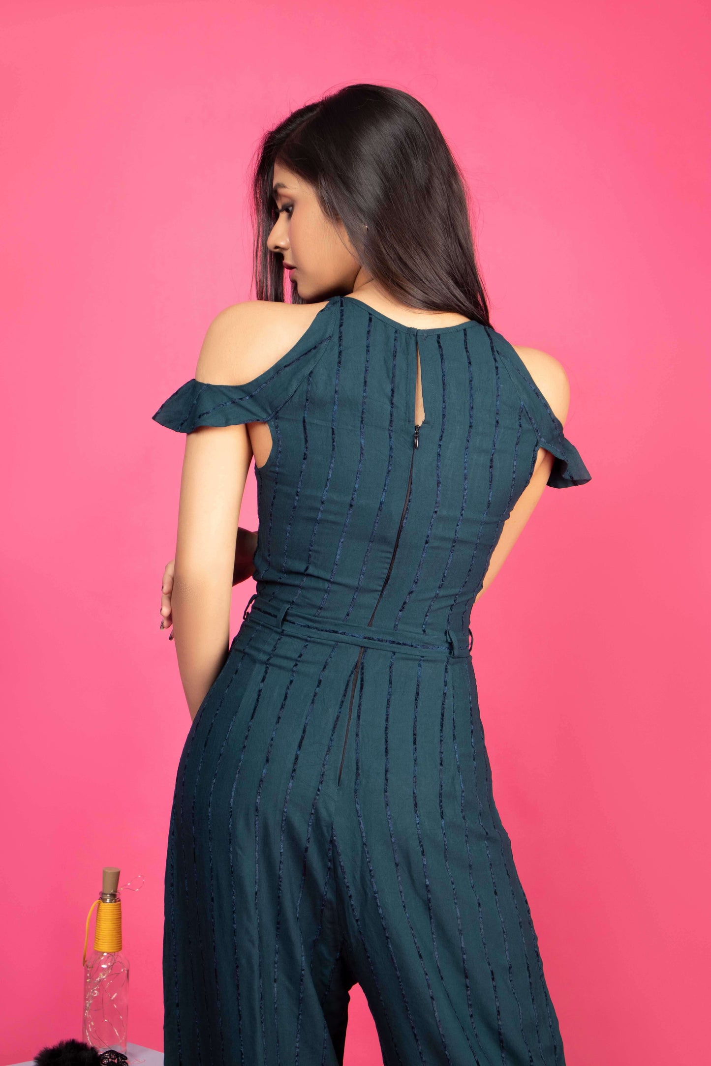 THE VELVETEEN TEAL - JUMPSUIT