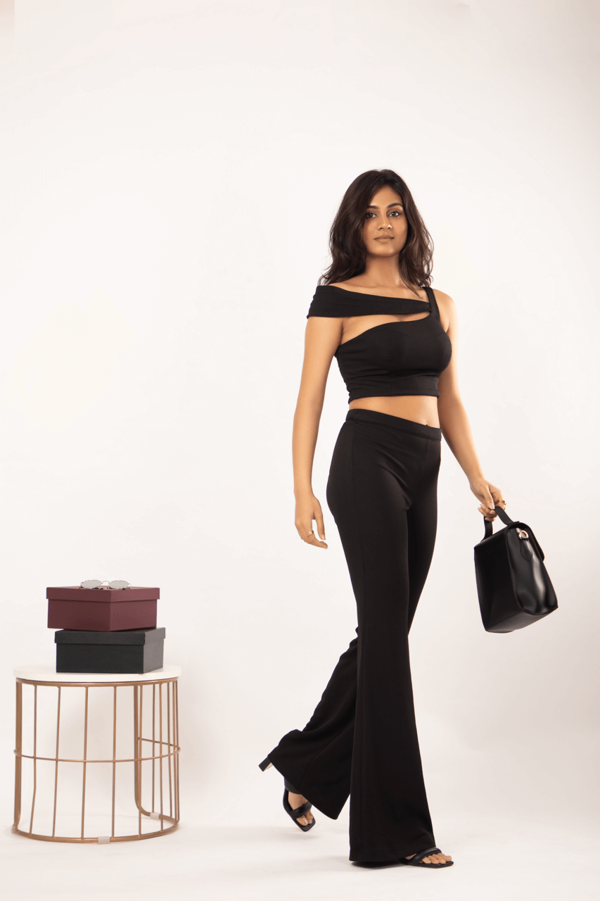 THE BLACK BOOTCUT CO-ORD SET