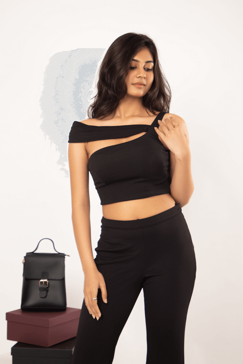 THE BLACK BOOTCUT CO-ORD SET