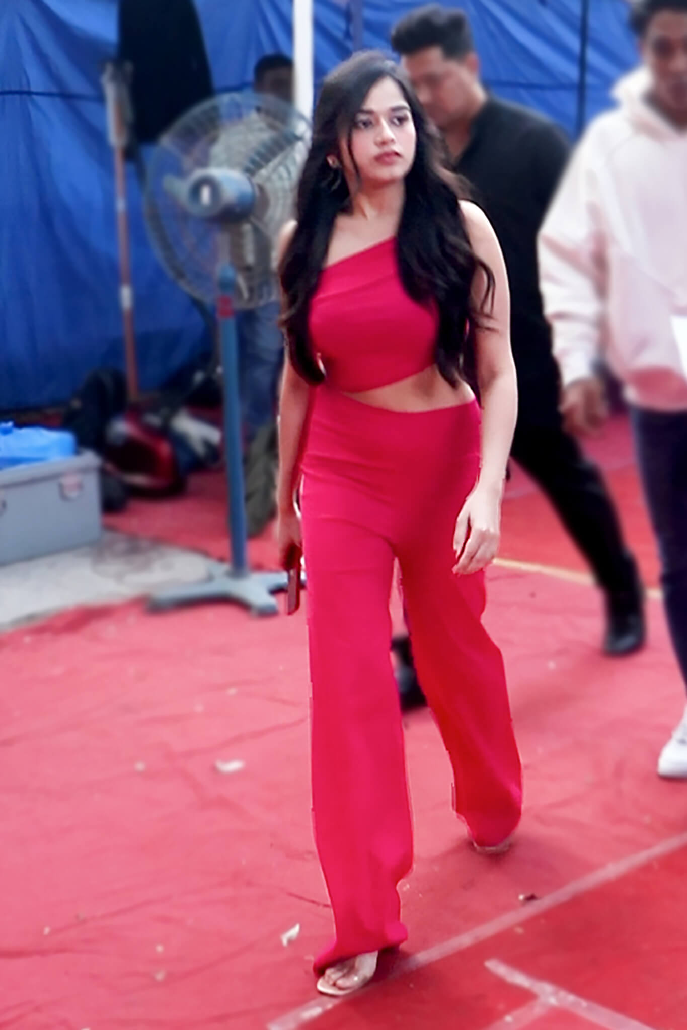 Jannat Zubair The Hot Pink Punch Jumpsuit - Main Image