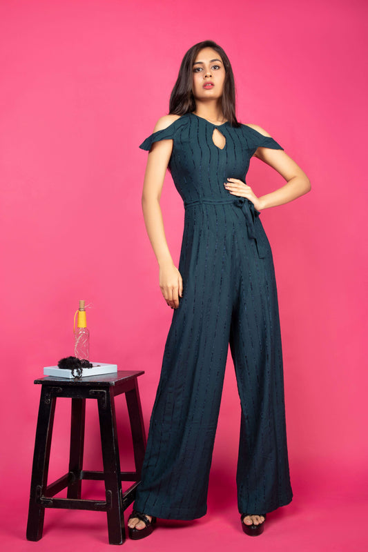 THE VELVETEEN TEAL - JUMPSUIT